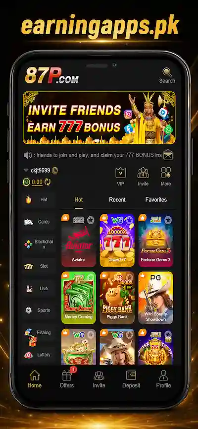 87P game Interface